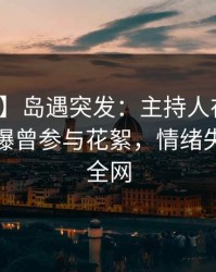 【爆料】岛遇突发：主持人在夜深人静时被曝曾参与花絮，情绪失控席卷全网